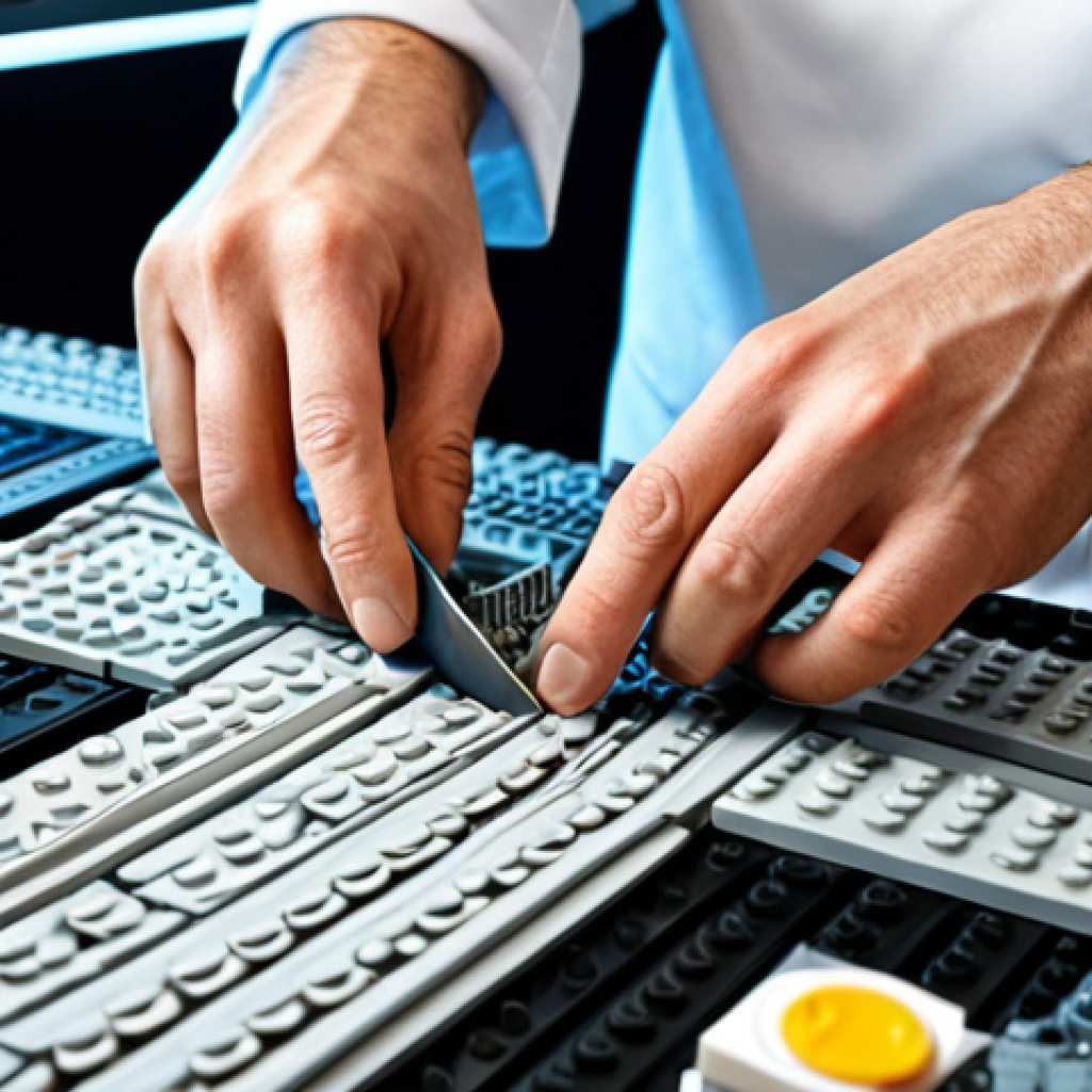 **

A skilled textile engineer, a "textile maestro," expertly manipulating threads like a chef with knives, creating innovative materials for diverse industries like automotive, architecture, and medicine. The scene should evoke a sense of limitless possibilities, like assembling Lego blocks, with futuristic textile designs in the background.

**