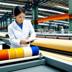 Textile Engineer at Work**

"A professional textile engineer, fully clothed in appropriate attire, inspecting fabric samples in a bright, modern textile factory, surrounded by machinery and textile rolls, safe for work, correct proportions, perfect anatomy, well-formed hands, professional, family-friendly, high quality."

**