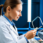 **

"A textile engineer in a fully clothed, professional lab coat, working with advanced fiber materials in a modern research laboratory. Safe for work, appropriate content, perfect anatomy, correct proportions, well-formed hands, proper finger count, natural pose, professional, family-friendly. Focus on innovation and technology, showcasing advanced textiles."

**
