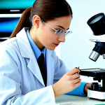 **

"A young, professional textile engineer in a fully clothed, modest lab coat, examining fabric samples under a microscope in a bright, modern textile research lab. Safe for work, appropriate content, perfect anatomy, natural proportions, professional environment."

**