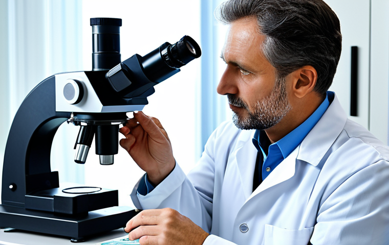 **

"A textile engineer in a clean, modern laboratory, fully clothed in appropriate professional attire, examining a fabric sample under a microscope, safe for work, appropriate content, professional, perfect anatomy, correct proportions, natural pose, well-formed hands, proper finger count, high quality, bright lighting."

**