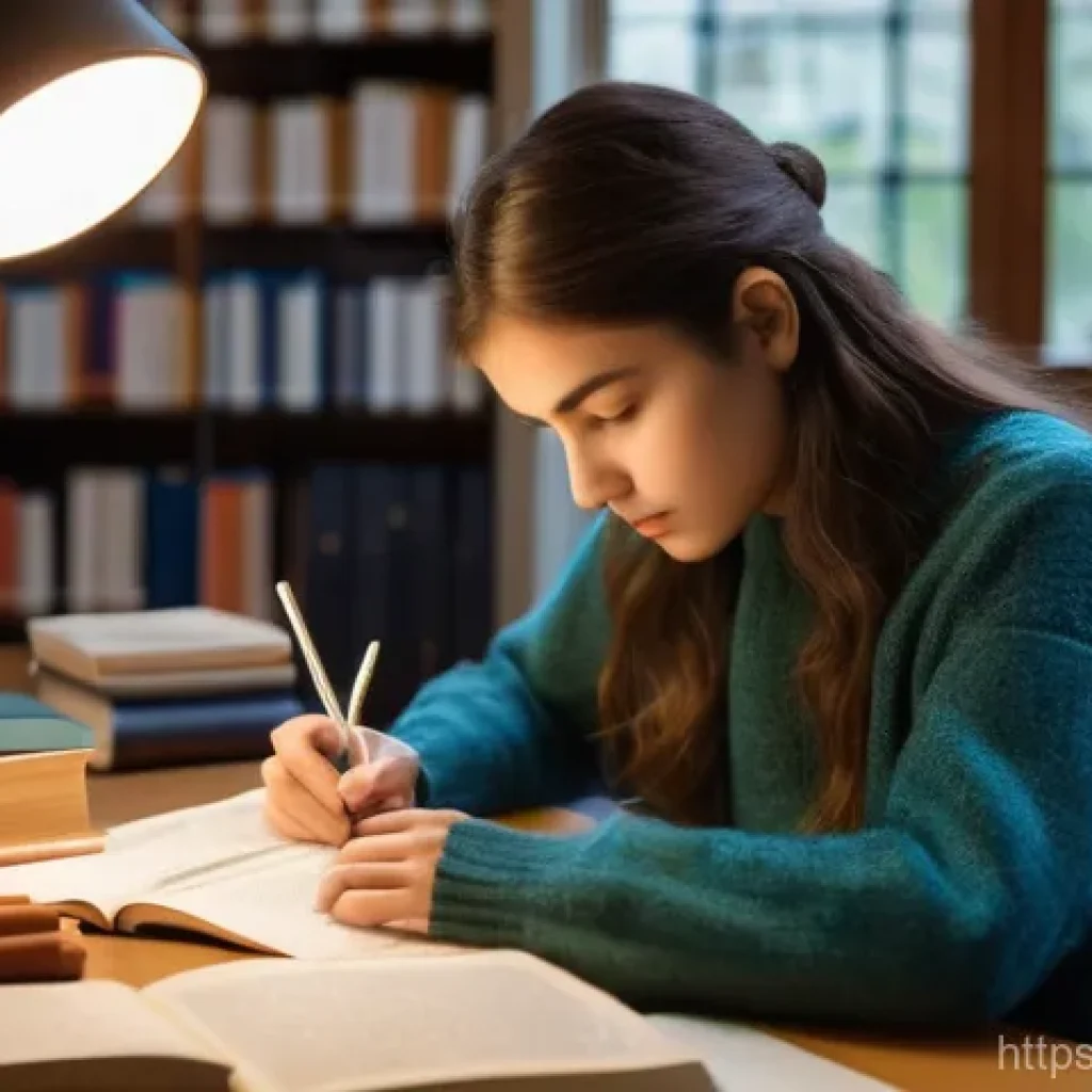 섬유기사와 실기시험 대비 성공 사례 - A focused young woman in her early twenties, dressed in a comfortable yet stylish sweater and jeans,...