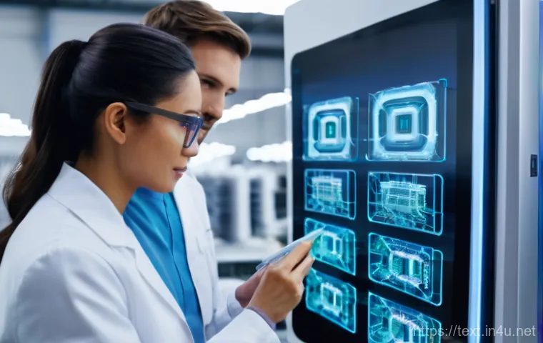 섬유기사와 시험 준비의 효과적인 방법 - **Prompt 1: Future of Textiles Lab**
    A bright, ultra-modern textile research laboratory. A diver...