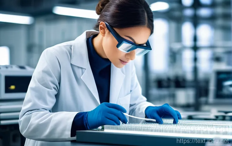 섬유기사 취업 분야별 연봉 - **Prompt 1: Textile Engineer Innovating Advanced Industrial Materials**
    A highly skilled textile...