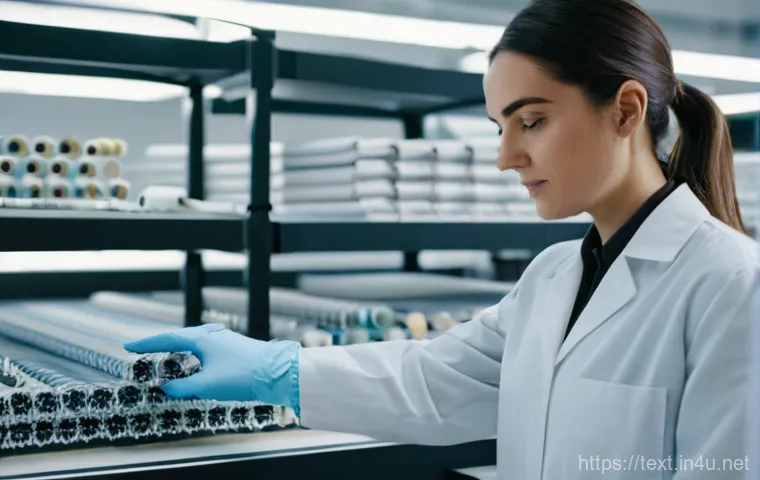 섬유기사 합격률 분석 - A student, looking focused and determined, is deeply immersed in studying for a challenging textile ...