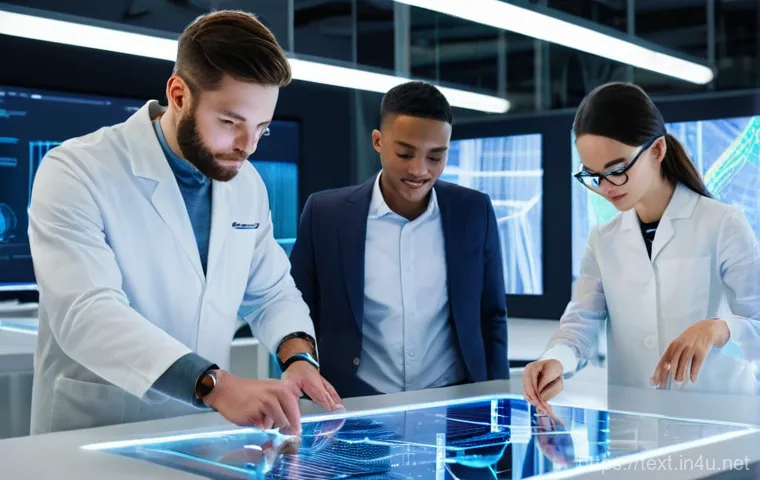 섬유기사 자격증 취득 후의 이점 - **Prompt 1: Textile Innovation and Future Leaders**
    A vibrant, modern textile research and devel...